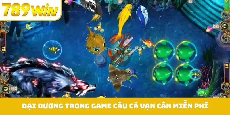 Thế giới đại dương sống động trong game câu cá vạn cân miễn phí